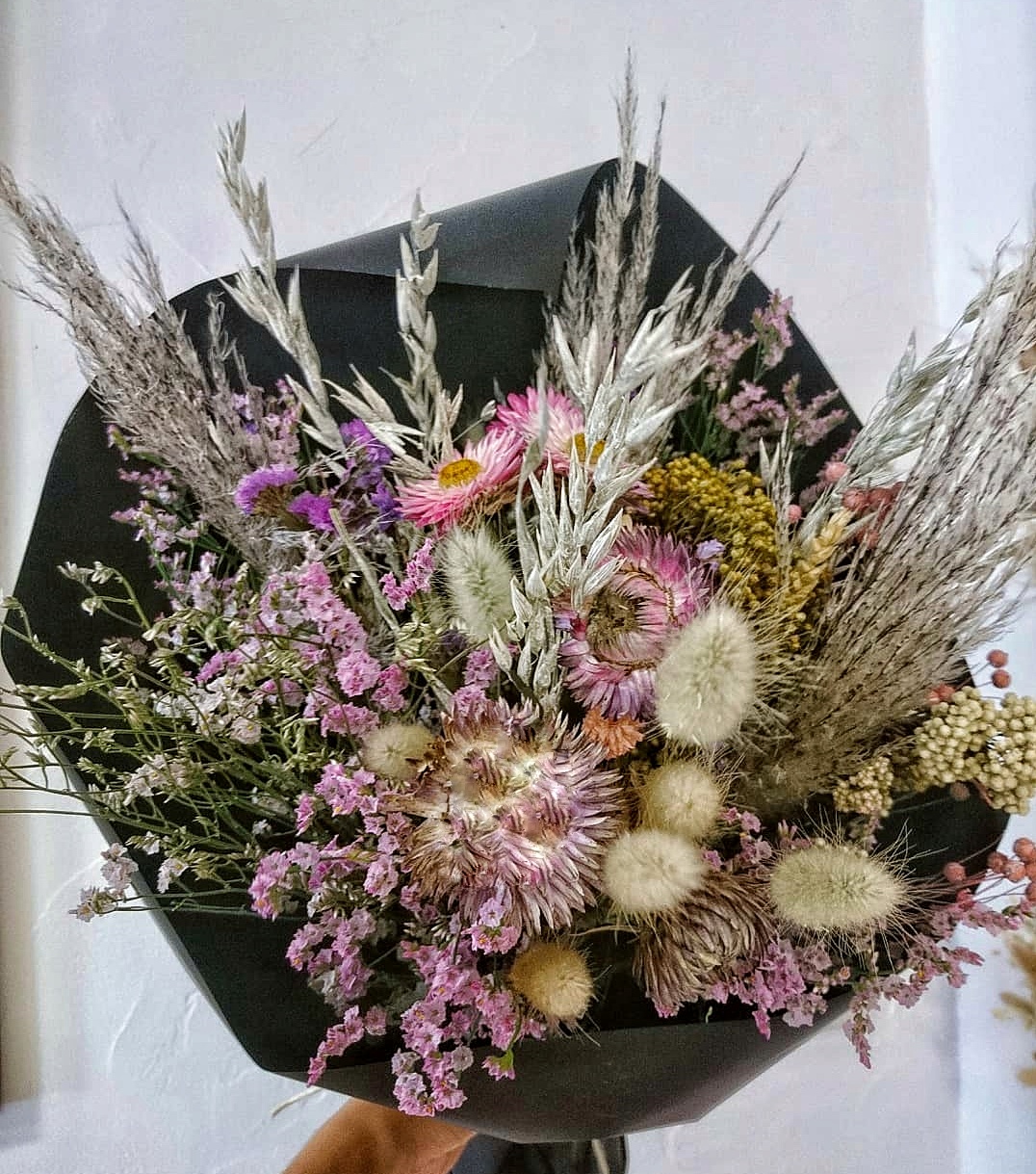 Bouquet rose poudre