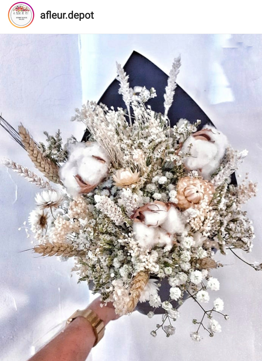 Bouquet tons blancs